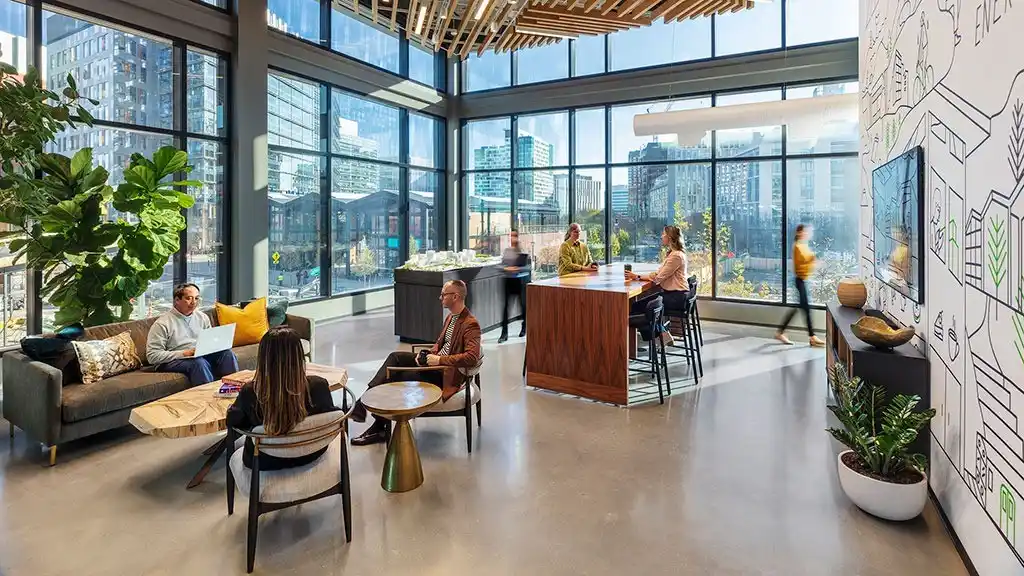 Modern office environment